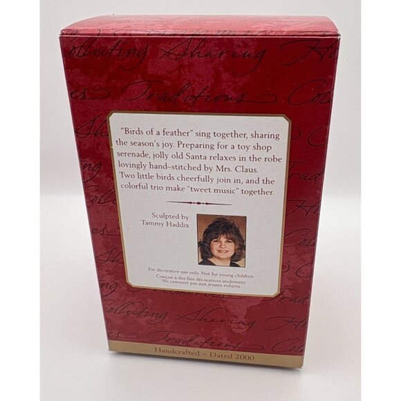 Hallmark Keepsake Toy Shop Serenade Christmas Tree Ornament Santa Claus Birds - Picture 8 of 11